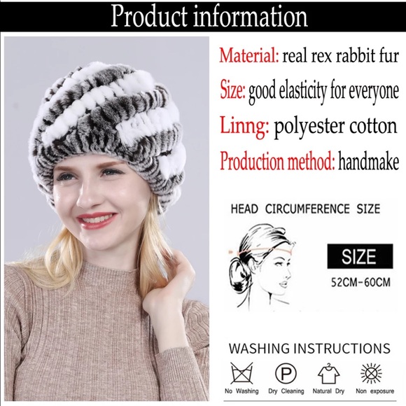 Rex Rabbit Fur beanie - Picture 5 of 5